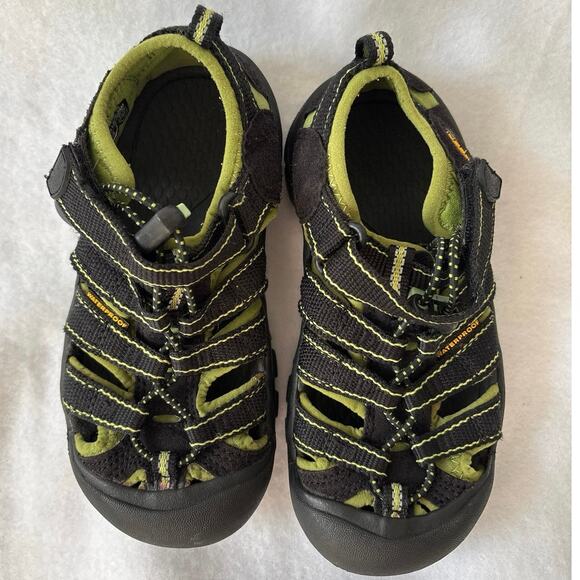 Keen Newport Waterproof Sandals Size 12 Black Lime Green - Picture 8 of 8